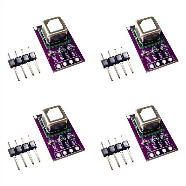 4X el MóDulo de Sensor de Gas SCD40 Detecta la Temperatura y la Humedad del DióXido de Carbono CO2 Sensor 2 en 1