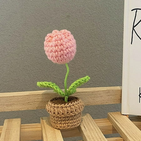 

Finished Hand Woven Crochet Flower Non Braking Non Fading Crochet Flower