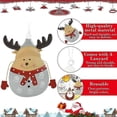 thumbnail image 3 of Christmas pendants Christmas decoration Metal Christmas tree pendants 6 pieces Santa Claus, snowman and moose designs Christmas pendants Christmas tre, 3 of 5