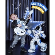 Ruko 1088 Smart Robots for Kids, Large Programmable Interactive RC Robot with Voice Control, APP Control, Present for 4-9 Years Old Kids Boys and Girls, Blue