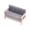 Gray, variant on Zeiwohndc Collectible Miniature Furniture Loveseat Sofa For Realistic Dollhouses