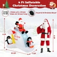 thumbnail image 3 of Gymax 6 Ft Christmas Inflatable w/ LED lights Lighted Xmas Inflatable Indoor/Outdoor, 3 of 4