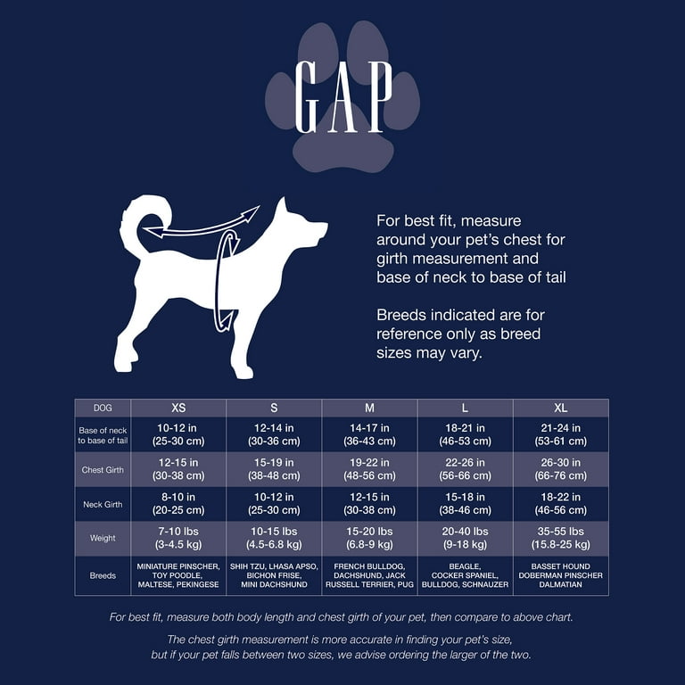 Gap Pet Dog Clothes, Classic Gap Logo Pet Hoodie, Pink, Large 