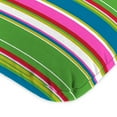 thumbnail image 5 of Jordan Manufacturing 45" x 22" Covert Island Multicolor Stripe Rectangular Outdoor Chair Cushion with Ties and Hanger Loop, 5 of 14