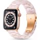 thumbnail image 1 of Upeak Pulsera de Resina para Correa Apple Watch 41mm 40mm 38mm, Reemplazo liviano para Correa iWatch Mujeres Hombres, Pulsera de Enlace para Apple Watch Series 8/7/6/5/4/3/2/1/SE2/SE, Flor Rosa, 1 of 5