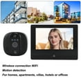 thumbnail image 3 of 4.3inch Peephole Camera, 1080P WIFI Front Door 150 Degree Wide Angle Motion Detection Peephole Viewer, with Two Way Video Call, 170 Degree HD Night Vision, for Home, 3 of 7