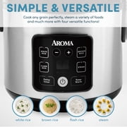 AROMA® CoreCoat™ Digital Rice Cooker & Steamer for Brown Rice with Nonstick Ceramic Coating (8 Cups Cooked, 4 Cups Uncooked) C95
