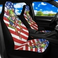 thumbnail image 2 of Binienty Frog American Flag Front Auto Seat Covers Washable Removable Non-Slip Car Bucket Seat Covers Universal for Cars SUV Truck, 2 Pack, 2 of 8