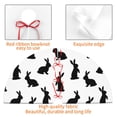 thumbnail image 4 of Sikiie Black Rabbit 30-48 inches {designName} Print Christmas Tree Skirt Snowman Xmas Tree Skirt with Edge Christmas Decorations for Holiday Party30", 4 of 7