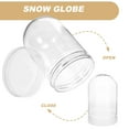 thumbnail image 5 of Entireivity 10pcs DIY Clear Plastic Water Globe Snow Globe Water Globe Making Prop Plastic DIY Snow Globe, 5 of 8