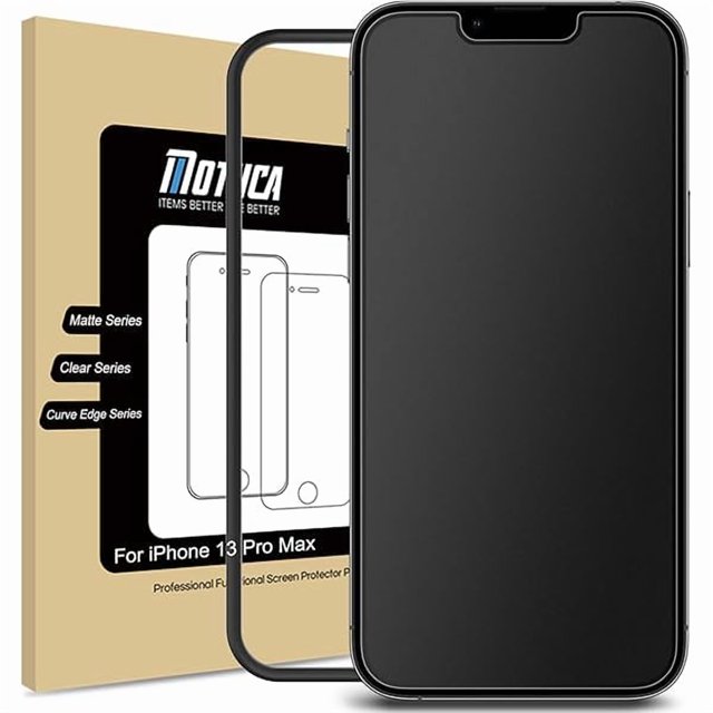 wonima11 Mothca Matte Glass Screen Protector for iPhone 14 Plus/iPhone 13 Pro Max 6.7-inch Anti-Glare & Anti-Fingerprint Tempered Glass Clear Film Case Friendly Easy Install Bubble Free Smooth as Silk