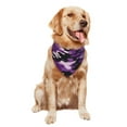 thumbnail image 4 of Purple Camouflage Dog Bandana Adjustable Dog Bib Scarf Handkerchief For Large Medium Small Dogs Cats Pets, 4 of 6