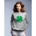 thumbnail image 3 of Tstars Womens Irish Shamrock Green Clover Heart Gift for St Patricks Day Cute Shirts Gift for Her Irish Shirt Pride Proud Irish Women Sweatshirt, 3 of 6