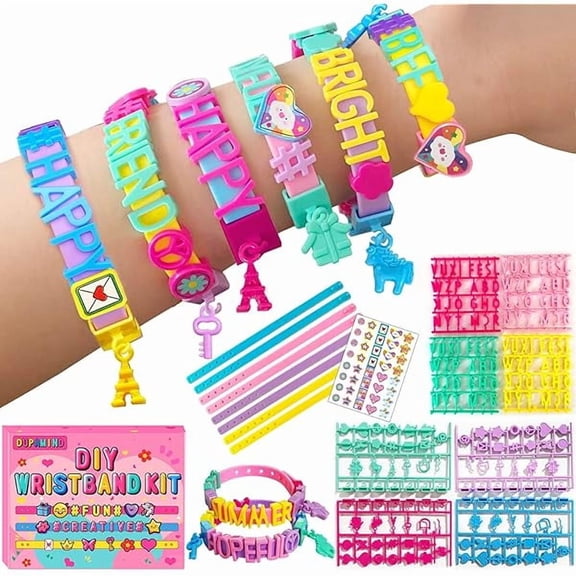 ZLCArt & Craft Kits for Kids, DIY Friendship Bracelet Making Kit for Girls, Jewelry Making with Charm & Sticker, Birthday Gifts for Ages 4-12, Toy for Ages 4, 5, 6, 7, 8, 9, 10, 11, 12 Years Old