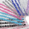 thumbnail image 3 of Efavormart 9 Strips Lavender Stick on Rhinestone Gems Heptagon Self Adhesive Diamond Rhinestones, 3 of 11