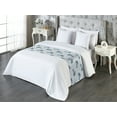 thumbnail image 3 of Winter Bed Runner, Vintage Truck and Christmas Tree Holiday Time Snowy Design and Birds, Decorative Accent Bedding Scarf for Hotels Homes & Guest Rooms, Queen, Soft Blue and Dark Green, by Ambesonne, 3 of 3