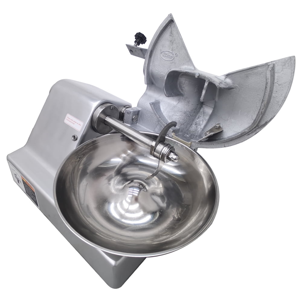 5.5L Meat Vegetable Fruit Chopper Shredder Cutter Ginger Garlic Grinder Food Processor with 15" Rotary Bowl 1400r/min 110V