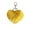 Yellow, variant on Elainilye Faux Fur Plush Heart Shaped Keychain Pendant, Soft Book Bag Charm Decoration, Cute Backpack Accessory for Journals