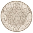 thumbnail image 2 of Safavieh Courtyard Dani Bordered Indoor/Outdoor Area Rug, Brown/Natural, 6'7" x 6'7" Round, 2 of 8
