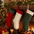 thumbnail image 6 of Miwamany Christmas Stockings Set of 3, Large Cable Knit Gift Socks for Xmas Fireplace Hanging, Holiday Decor Stocking for Family, Christmas Decorations Indoor, 6 of 7