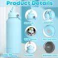 thumbnail image 5 of ONTA 32oz Water Bottle with Straw Vacuum Insulated Stainless Steel Metal Thermos Bottles | Reusable Leak Proof BPA-Free Flask for Sports（Blue）, 5 of 10