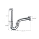 thumbnail image 3 of Monstrate Sifón fregadero P trampa de acero inoxidable tubo de drenaje desmontable resistente a altas temperaturas para fregaderos de baño Accesorios de baño, 3 of 6
