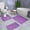 Purple PP, variant on Xecvkr Bathroom Rug Set Quilted Absorbent Non-Slip Mats Toilet Shower Tub Vanity Area Home Hotel 3-Piece Pink
