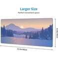thumbnail image 3 of Extended Large Gaming Mouse Pad, Mousepad Desk Mat with Cute Funny Mountains at Sunset for Gift, Waterproof XL Big Computer Mats Deskmat for Keyboard and Laptop with Nonslip Base, (Blue, 31.5*11.8 In), 3 of 6