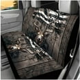 thumbnail image 3 of KUIFORTI Deer Flags Auto Seat Covers Full Set 14 Pack with Car Steering Wheel Cover Auto Center Console Armrest Pads Car Seat Belt Pad Covers Cars Headrest Covers for Cars, 3 of 7