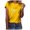 Yellow, variant on Fesfesfes Womens Fitted Tshirts Valentine's Day Fashion Woman Causal Round-Neck Printing Blouse Short Sleeve T-Shirt Tops Work Tops 14(XXXL)