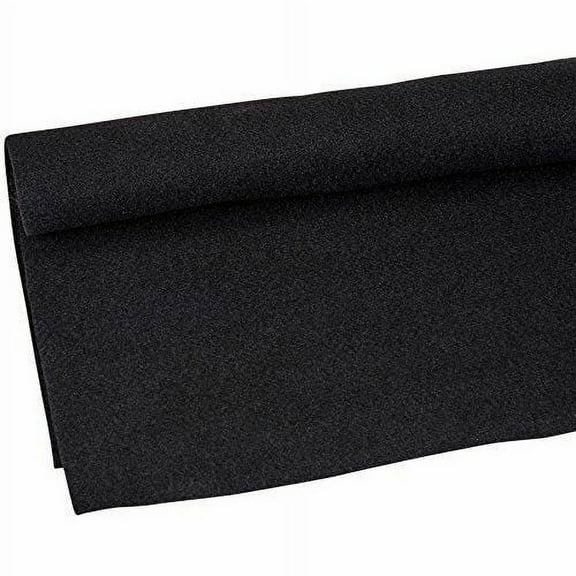 2 Premium Ensemble Backed Carpet 48"x 15Ft. Roll for Enclosures Car Truck Black