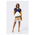 thumbnail image 3 of Unisex Terez  Navy/White New York Knicks Colorblock Quarter-Zip Pullover, 3 of 3