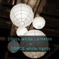 thumbnail image 3 of 10pcs/Lot (6, 8, 10, 12, 14, 16inch) Warm White LED Lantern Lights Chinese Paper Ball Lampions For Wedding Party Decoration, 3 of 5