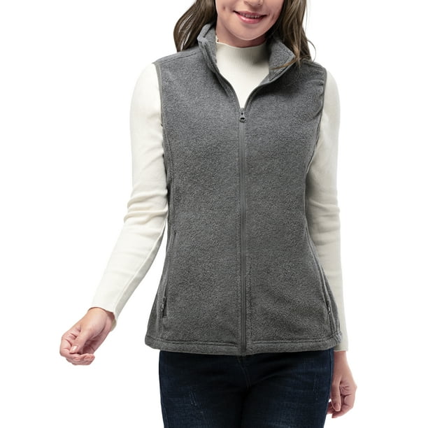 33,005ft Women's Fleece Vest, Lightweight Warm Polar Soft Vests
