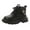 Black, variant on UngA Girl Combat Boots Lace Up Side Zipper Shoes Ankle Boots for Girls (Toddler/Little Kid),Size 10.5