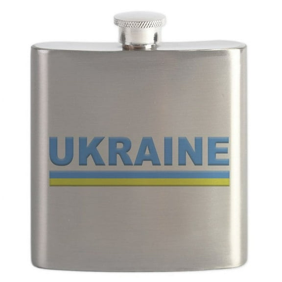 CafePress - Pro Ukraine Pride Ukrainian - Stainless Steel Flask, 6oz Drinking Flask
