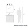 thumbnail image 3 of Yep by Golden Lighting Carver 3-light Vanity in Matte Black and Clear Glass, 3 of 5