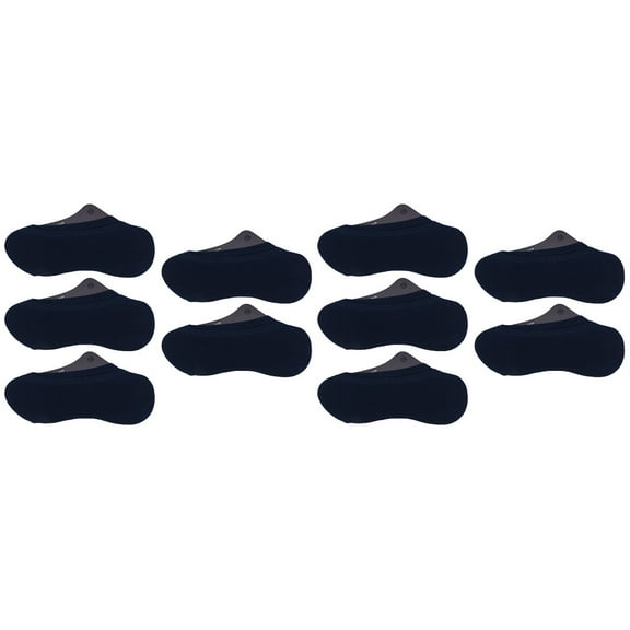 HOMEMAXS 10 Pairs  Men Cotton Low Cut No Show Socks Breathable Anti-slip Invisible Socks (Navy)