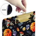 thumbnail image 4 of FMSHPON Halloween Rose Pumpkin Mushroom Magic Clipboard Hardboard Wood Nursing Clip Board and Pull for Standard A4 Letter 13x9 inches, 4 of 5