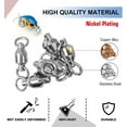 thumbnail image 4 of czcpp-High Strength Fishing Swivel Tackle Bearing Rings Fishing Swivels Stainless Rolling Ball Bearing Swivel Saltwater Freshwater, 4 of 4