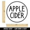 thumbnail image 2 of Apple Cider Flavor Scent Rounded Text Self-Inking Rubber Stamp Ink Stamper - Purple Ink - Medium 1 Inch, 2 of 7