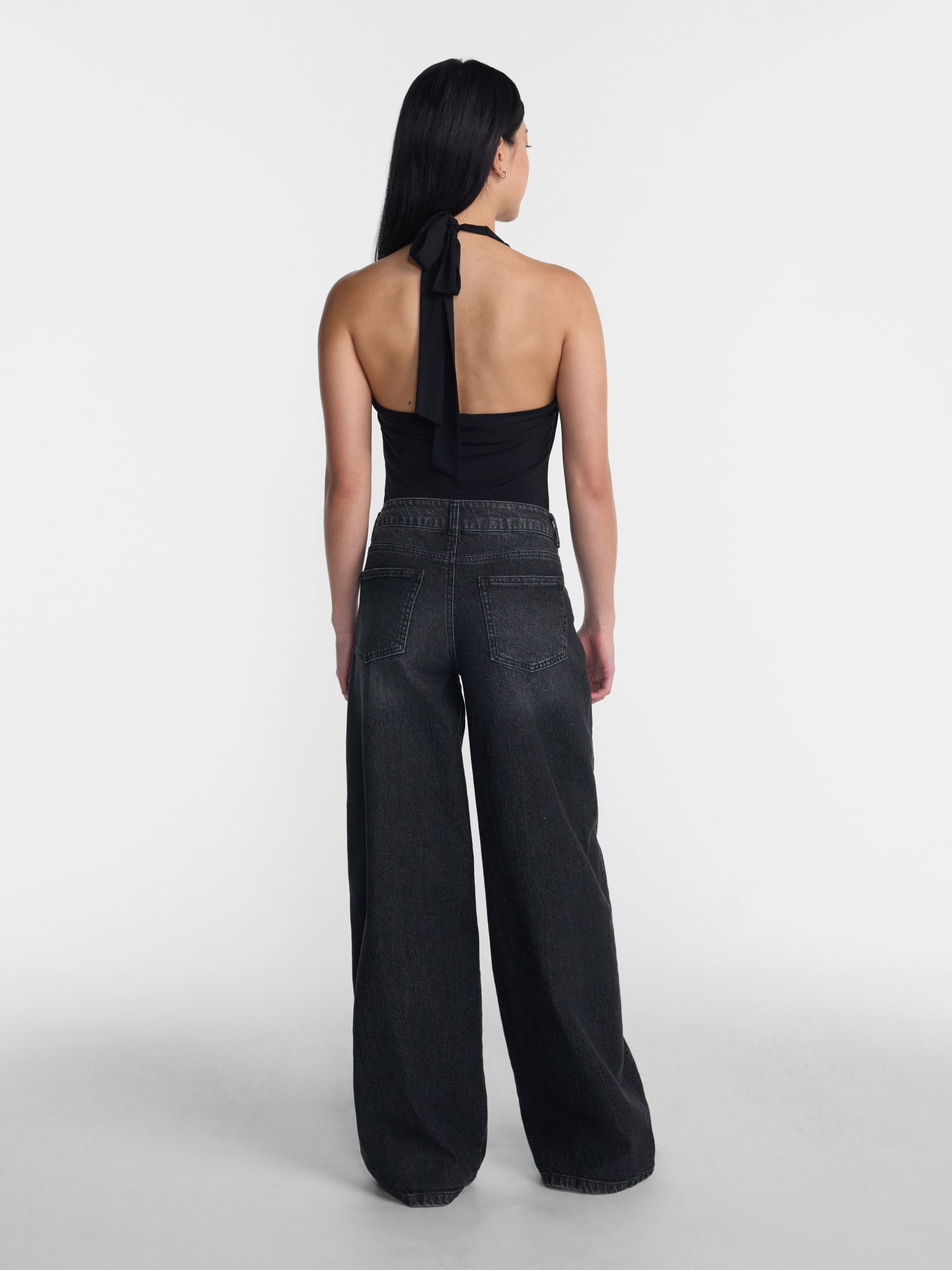 No Boundaries Ultra Baggy Barrel Jeans, 32.5'' Inseam, Women's Waist Sizes 00-20