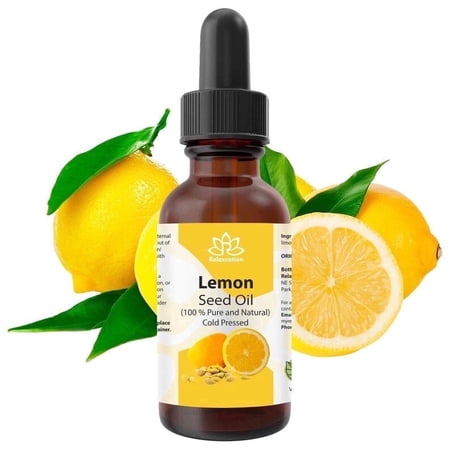 Lemon Seed Oil – Cold-Pressed Lightweight Moisturizing Carrier Oil by Relaxcation | 0.5 fl oz