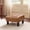 Caramel Brown, variant on Small Foot Rest Stool Ottoman, Square Upholstered Fabric Footstool for Couch, Under Desk, Office, Living Room, Blue Floral