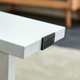 thumbnail image 6 of Yoneston Rectangular Coffee Table with Double Layered for Living Rooms Bedrooms Study Rooms, Medium Size White, 6 of 16