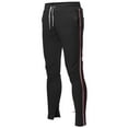 thumbnail image 1 of FashionOutfit Men's Side Stripe Ankle Zipper Track Pants, 1 of 5