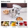 thumbnail image 6 of 3-in-1 Stand Mixer, 5.3-QT Stainless Steel Bowl, 10-Speed Tilt-Head Kitchen Electric Mixer, 300W, Silvery, 6 of 7