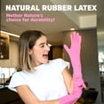 thumbnail image 3 of FOBLY 10 Pairs Reusable Cleaning Gloves - Natural Rubber Latex Dishwashing Gloves - Dish Gloves - Kitchen Gloves for Washing Dishes - Rubber Gloves, 3 of 6