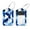 Blue Geometric Pattern, variant on RATGDN 2Pcs Leather Luggage Tags with Stainless Loop, Dog German Shepherd Patterned Travel Tags with Privacy Flap for Suitcases
