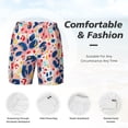 thumbnail image 5 of Xecao Abstract Leopard Print for Men's Swimming Trunks Swim Trunks Quick Dry Swim Shorts with Mesh Lining Funny Swimwear Bathing Suits, 5 of 9